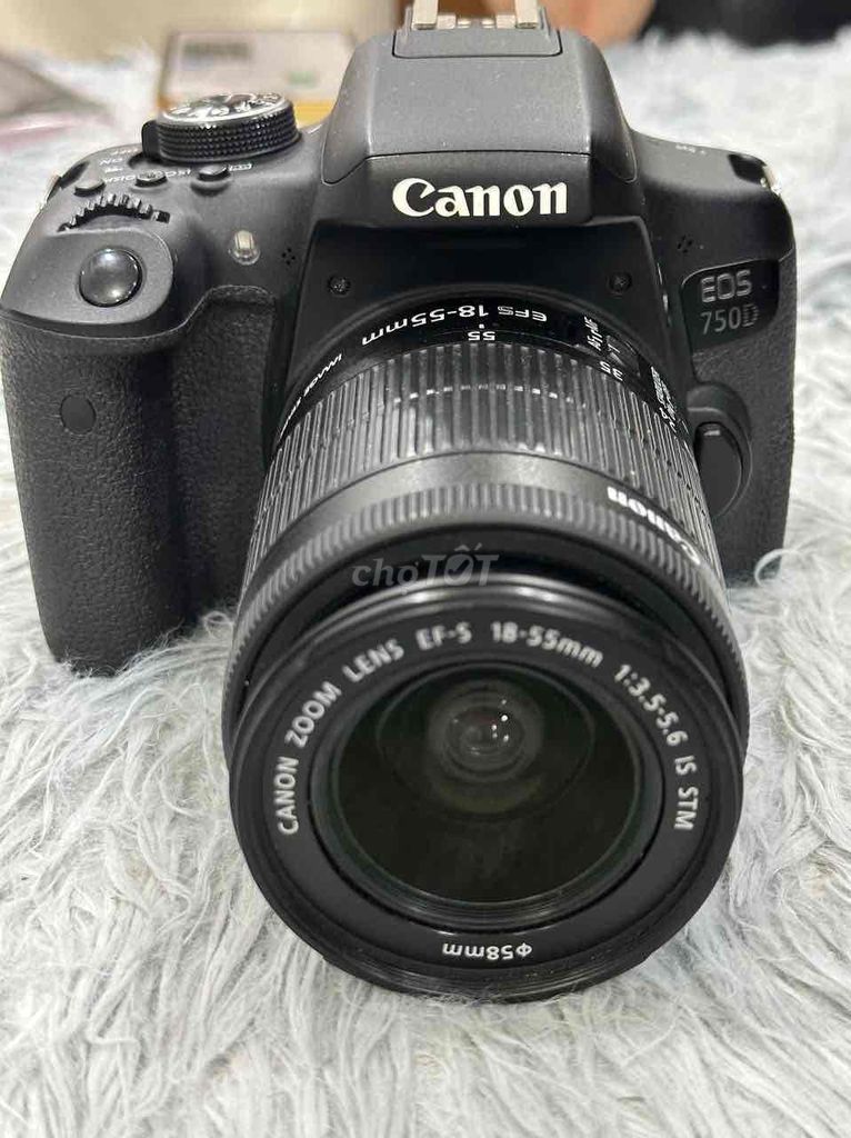 Máy ảnh Canon 750D DSLR kèm lens 18-55mm STM Đen. Mua bán Máy ảnh, Máy quay tại Quận 5 Tp Hồ Chí Minh được đăng bởi Phan Thế Phong  hình 1