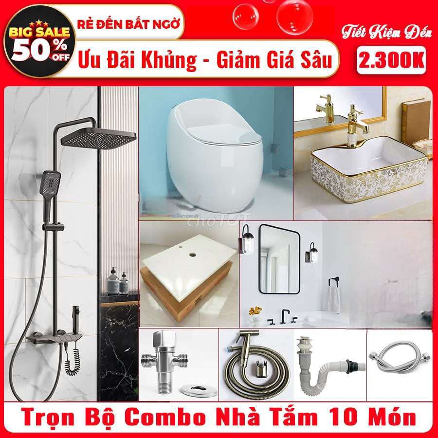 Combo đầy đủ thiết bị nhà tắm