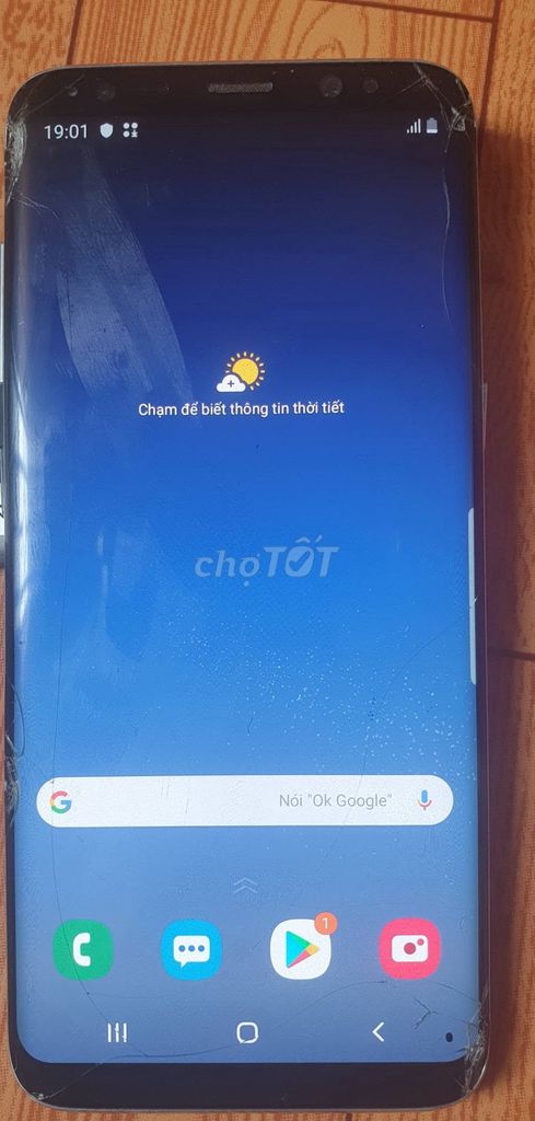 Samsung Galaxy S8 2 sim Đen Nứt kính. Mua bán Điện thoại tại Quận Bình Tân Tp Hồ Chí Minh được đăng bởi Hội Đồ Điện Tử hình 1