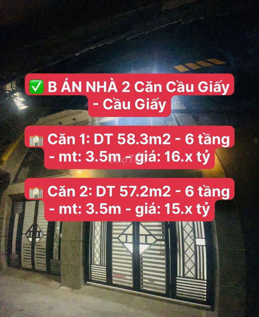 ✅ B ÁN NHÀ 2 Căn Cầu Giấy - Cầu Giấy