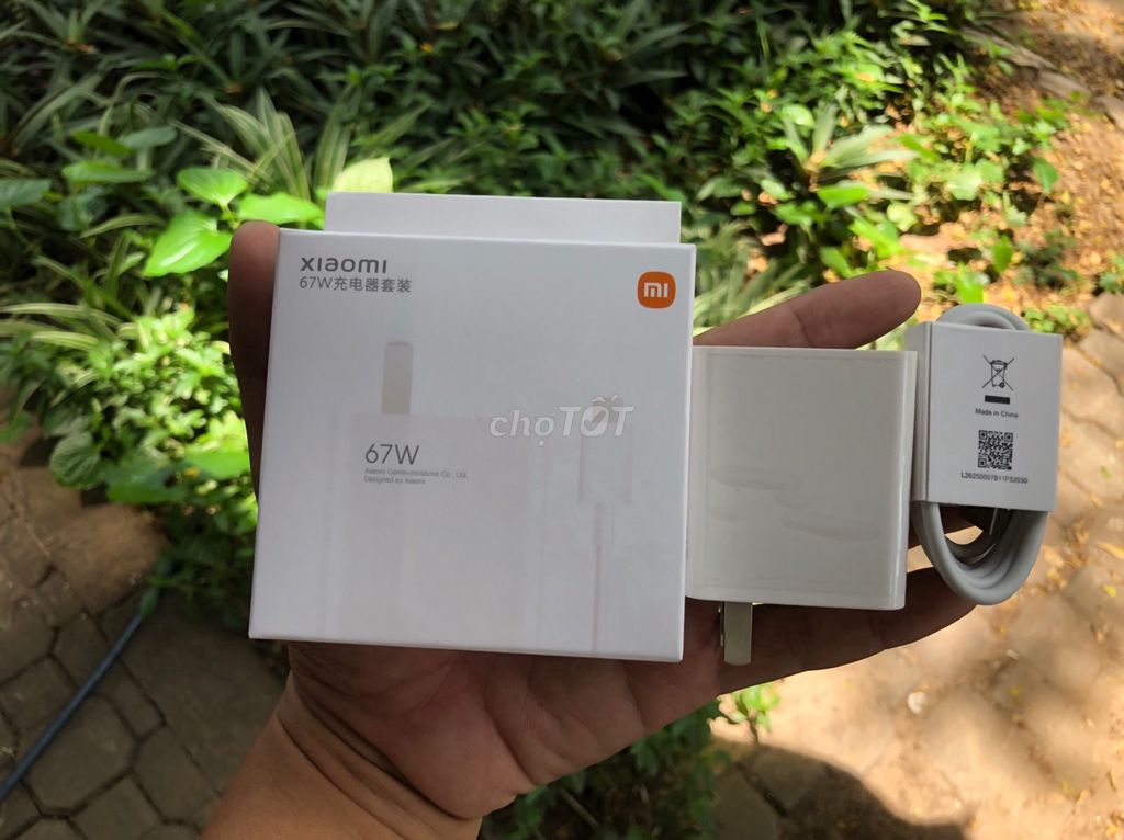 Bộ sạc xiaomi Cao cấp Chuẩn  67W zin Type C