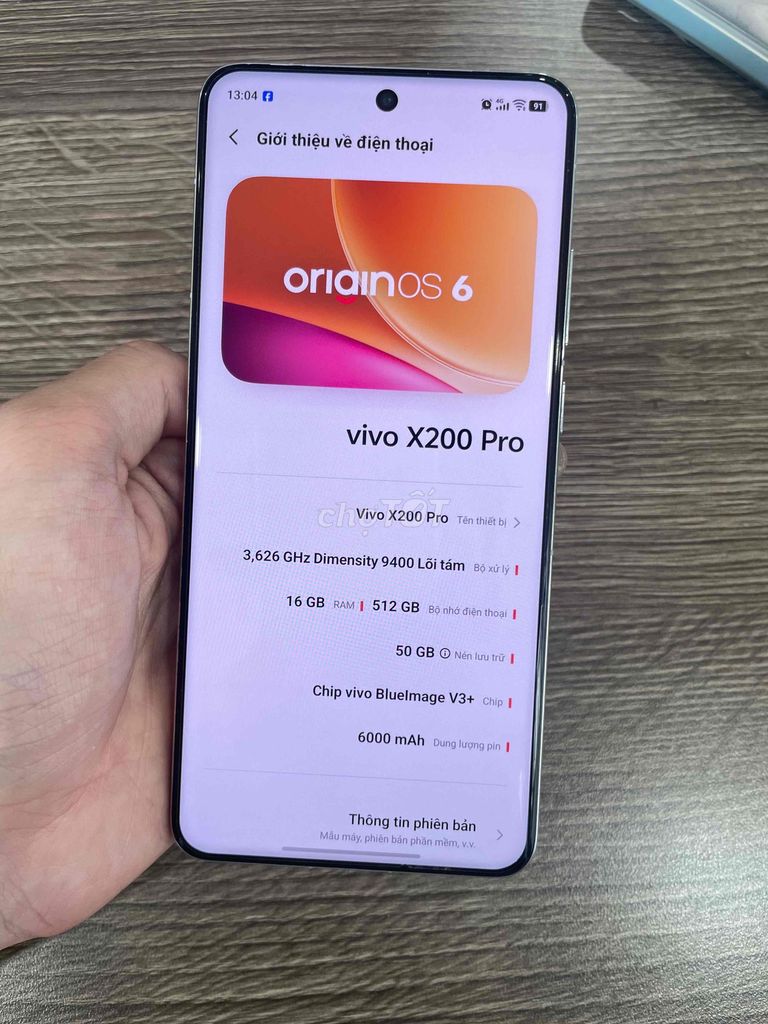 Vivo X200 Pro 512GB Trắng. Mua bán Điện thoại tại Quận Hai Bà Trưng Hà Nội được đăng bởi nijts hình 1