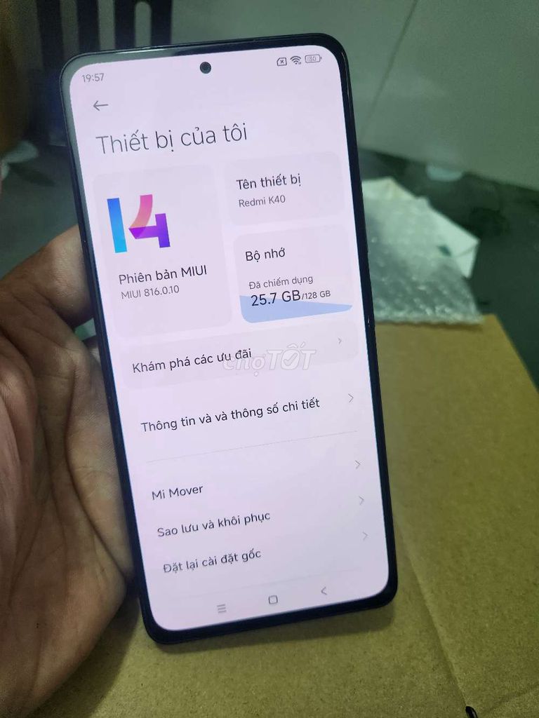 Xiaomi Redmi K40 128GB Đen. Mua bán Điện thoại tại Thị xã Tân Uyên Bình Dương được đăng bởi Được hình 1