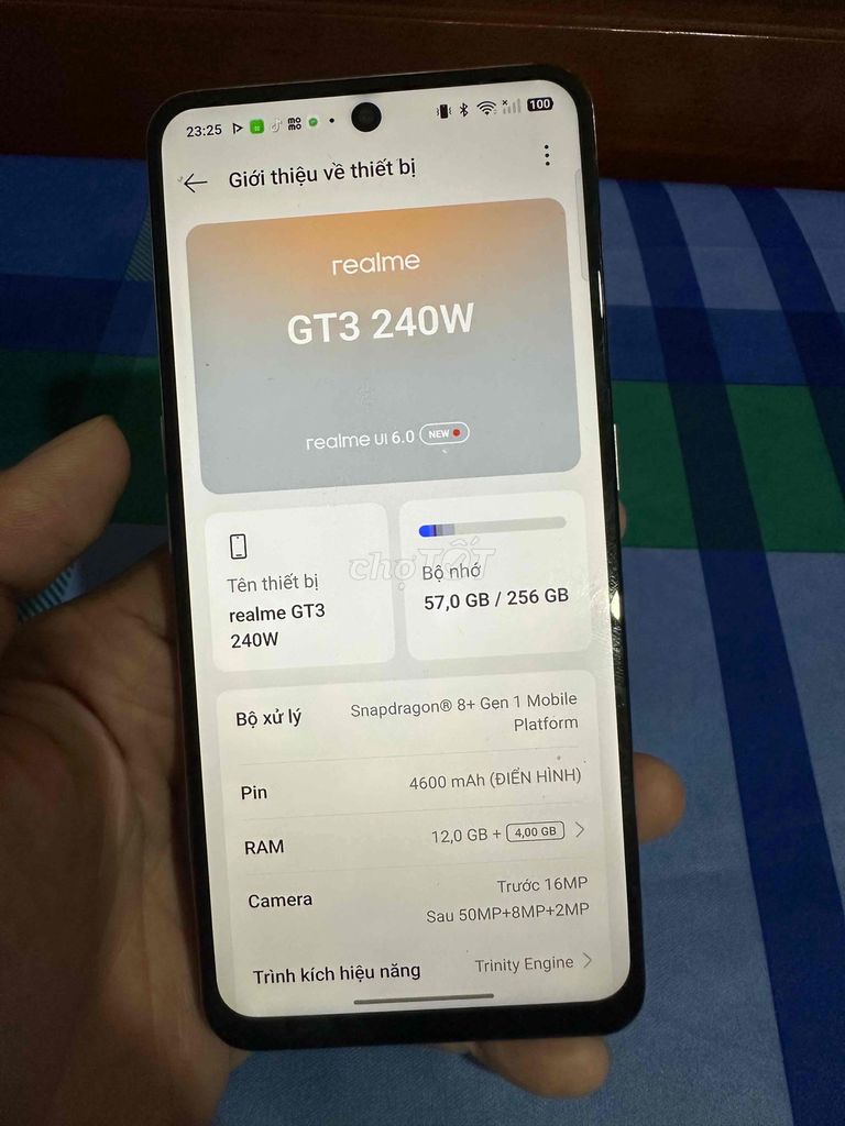 Realme GT3 240W 256GB Trắng. Mua bán Điện thoại tại Quận Bình Thạnh Tp Hồ Chí Minh được đăng bởi Minh Nguyễn  hình 1