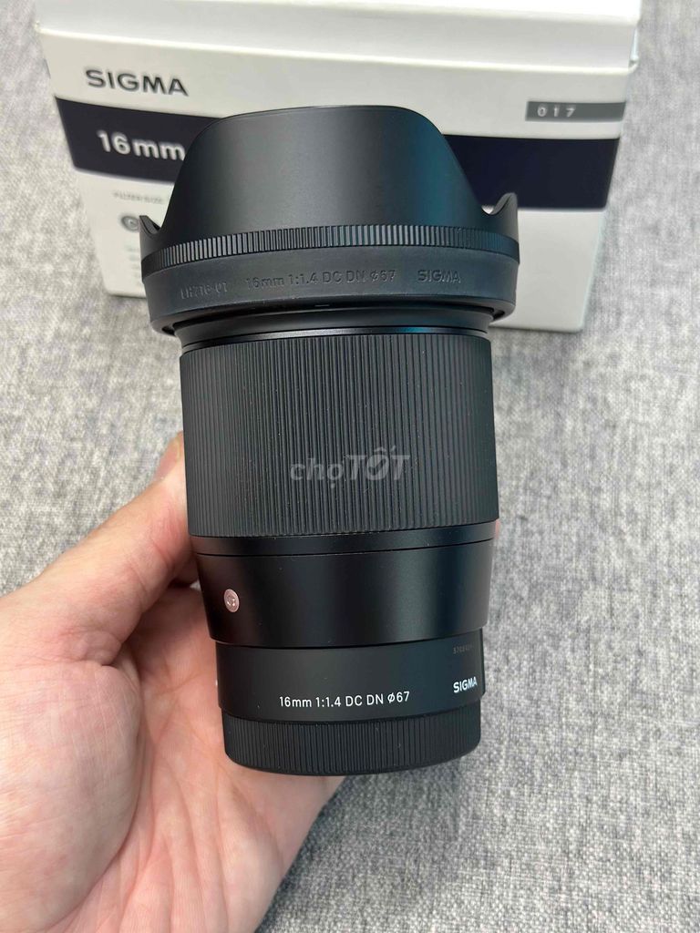 Ống kính Sigma 16 F1.4 DC DN ngàm E Đen Đã sử dụng. Mua bán Máy ảnh, Máy quay tại Quận Bình Tân Tp Hồ Chí Minh được đăng bởi Phạm Phú Duy hình 1