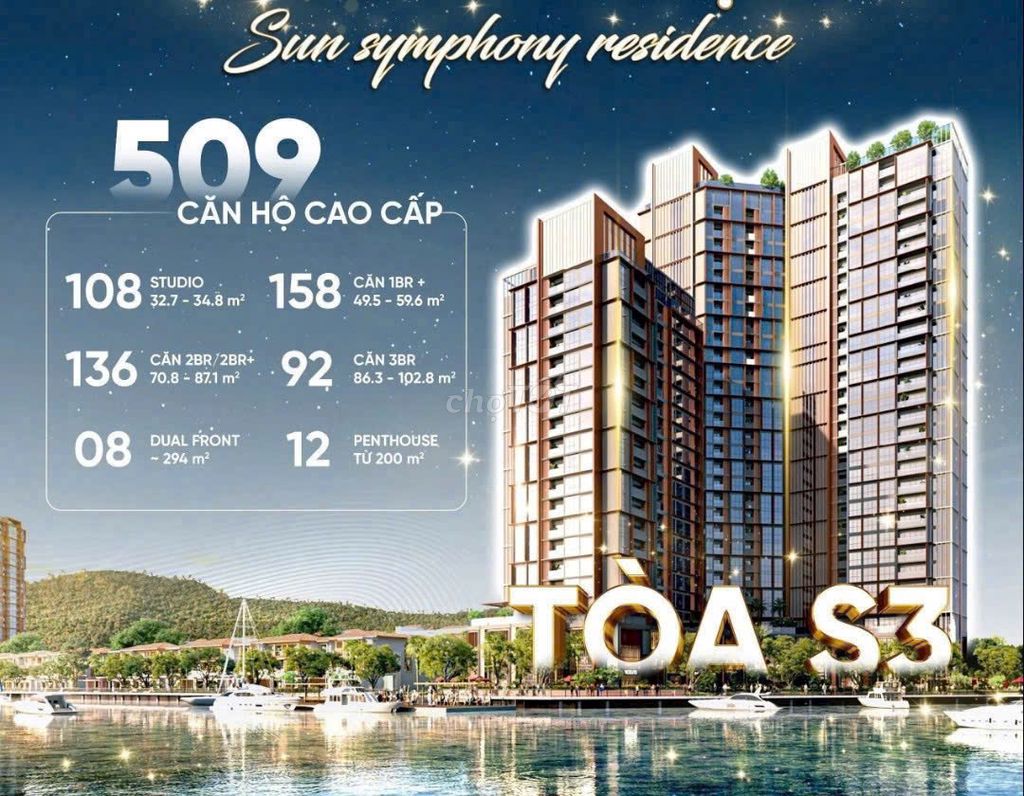 ĐẶT CHỖ TÒA S3 ĐẸP NHẤT CỦA SUN GROUP ĐÀ NẴNG- VIEW TRỰC DIỆN SÔNG HÀN