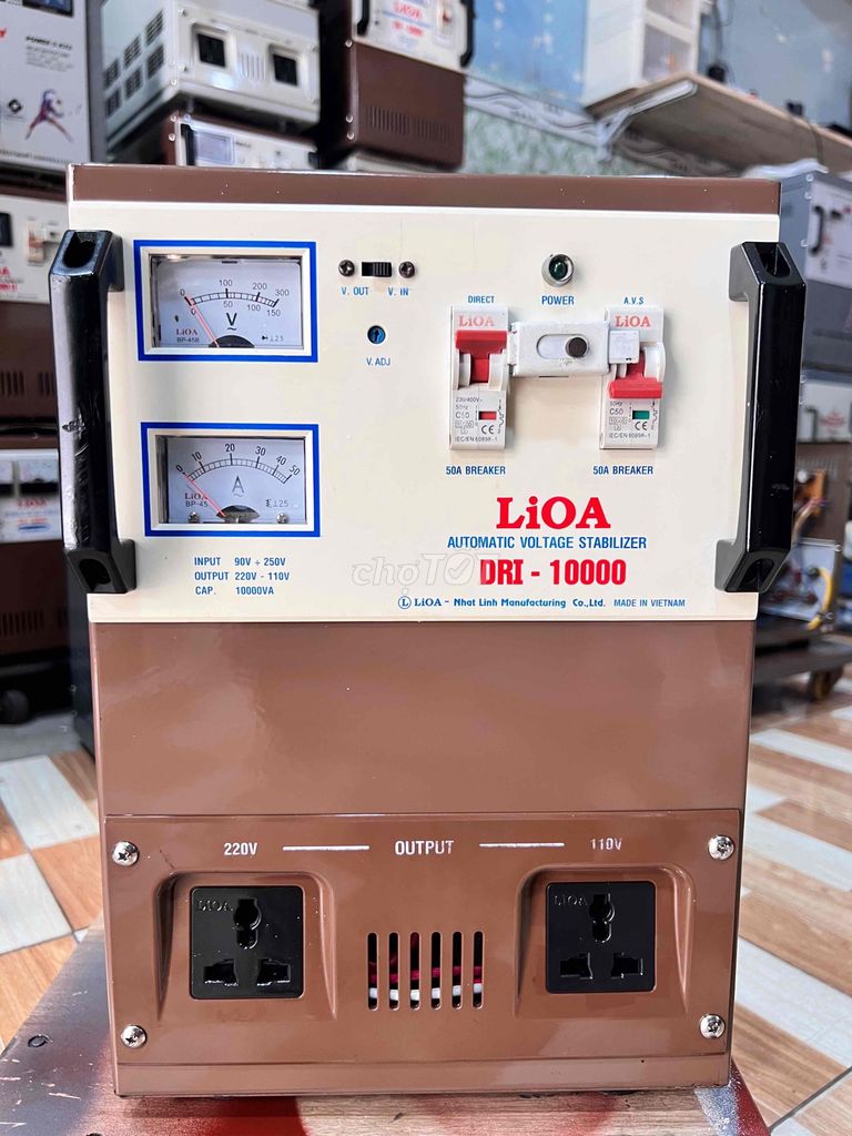 Ổn áp LIOA DRI-10000 dãi 90v-250v nguyên zin. Mua bán Đồ chuyên dụng, Giống nuôi trồng tại Quận Bình Tân Tp Hồ Chí Minh được đăng bởi  ổn áp cũ bình tân  hình 1