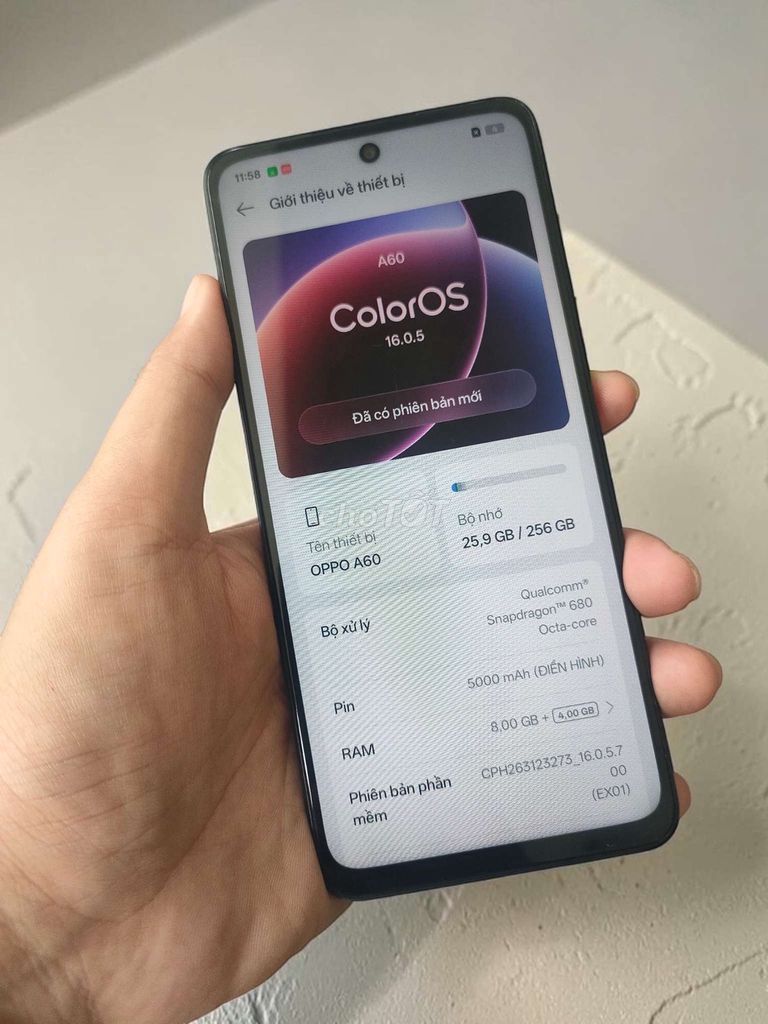 Oppo A60 8/256. Mua bán Điện thoại tại Quận 10 Tp Hồ Chí Minh được đăng bởi NaMobile hình 1
