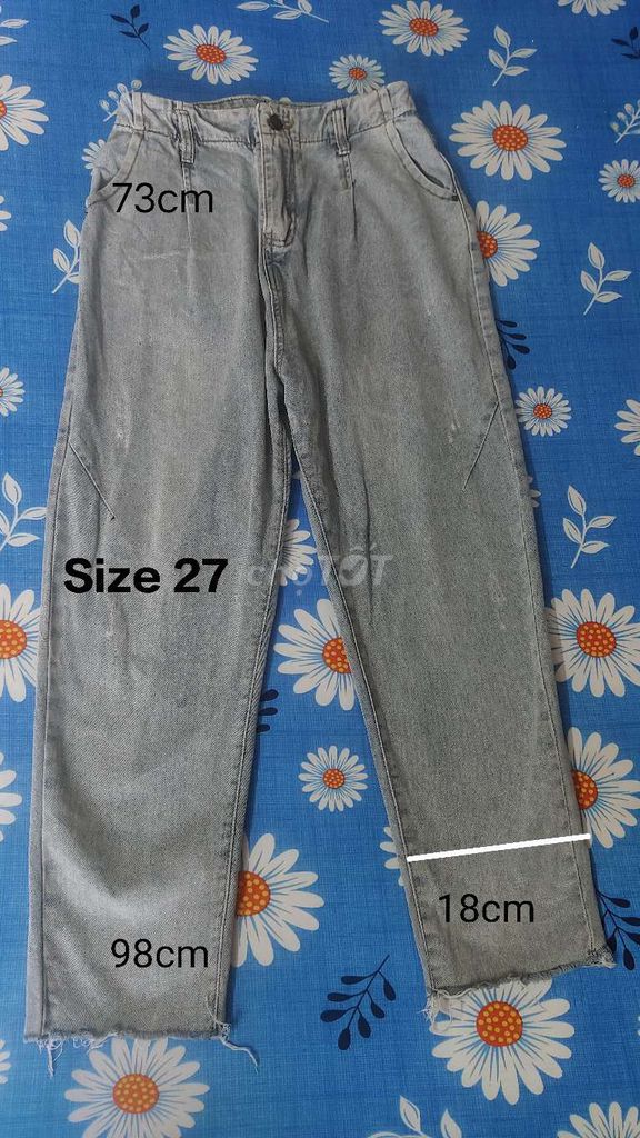 Quần jean nam nữ Jean size 26 27. Mua bán Quần áo tại Quận 8 Tp Hồ Chí Minh được đăng bởi Tùng Nguyên  hình 1