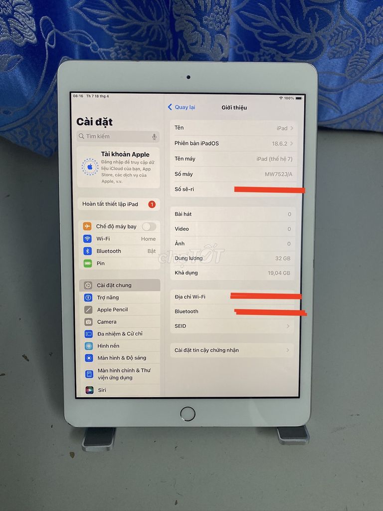 iPad Gen 7 10.2 inch 3GB/32GB 09/2019 zin Japan. Mua bán Máy tính bảng tại Quận Ninh Kiều Cần Thơ được đăng bởi Tinh hình 1