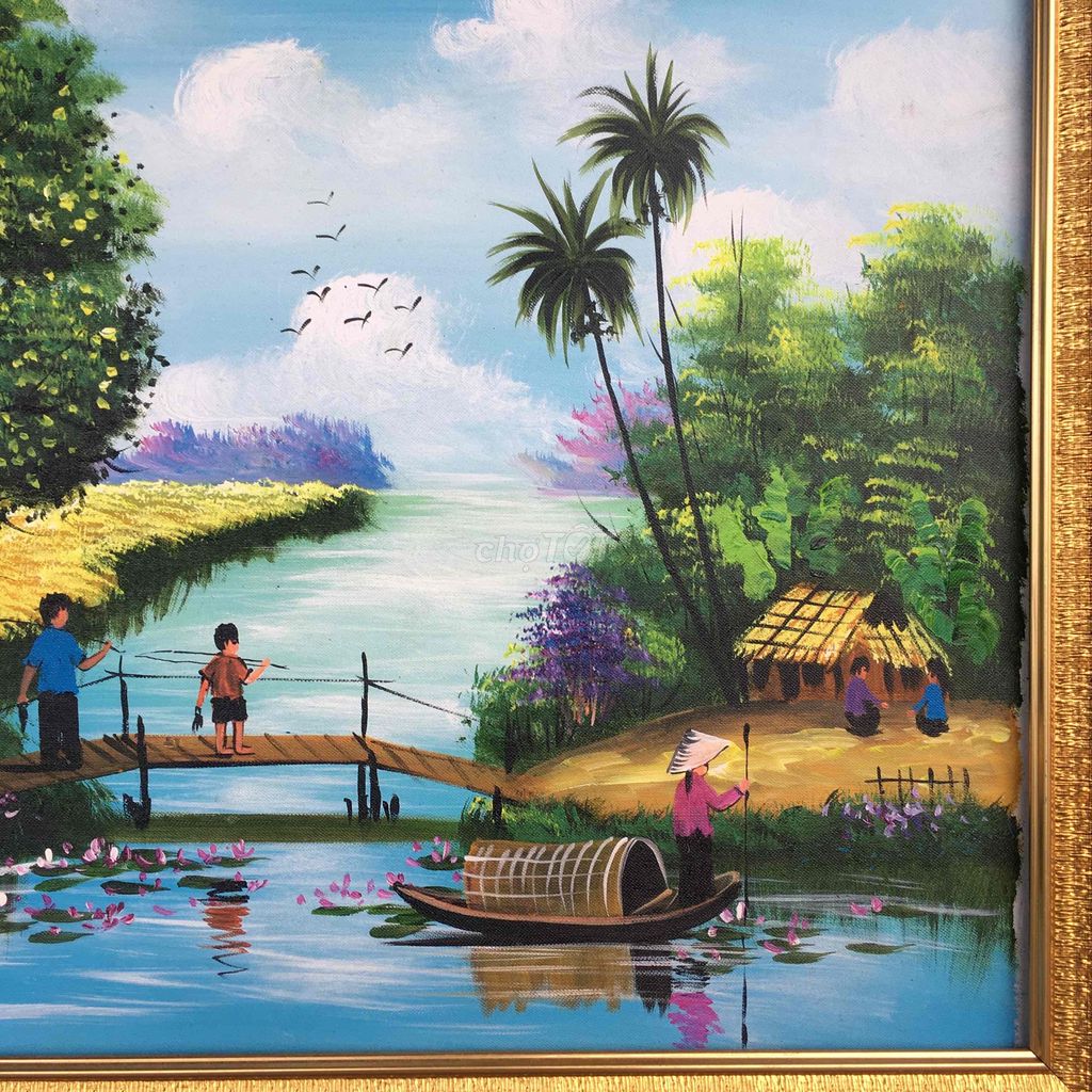 tranh sơn mài 72x61cm