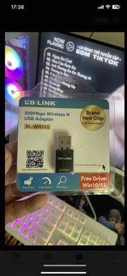 USB Wifi Thu Sóngg ko dây LBlink-300Mbps new