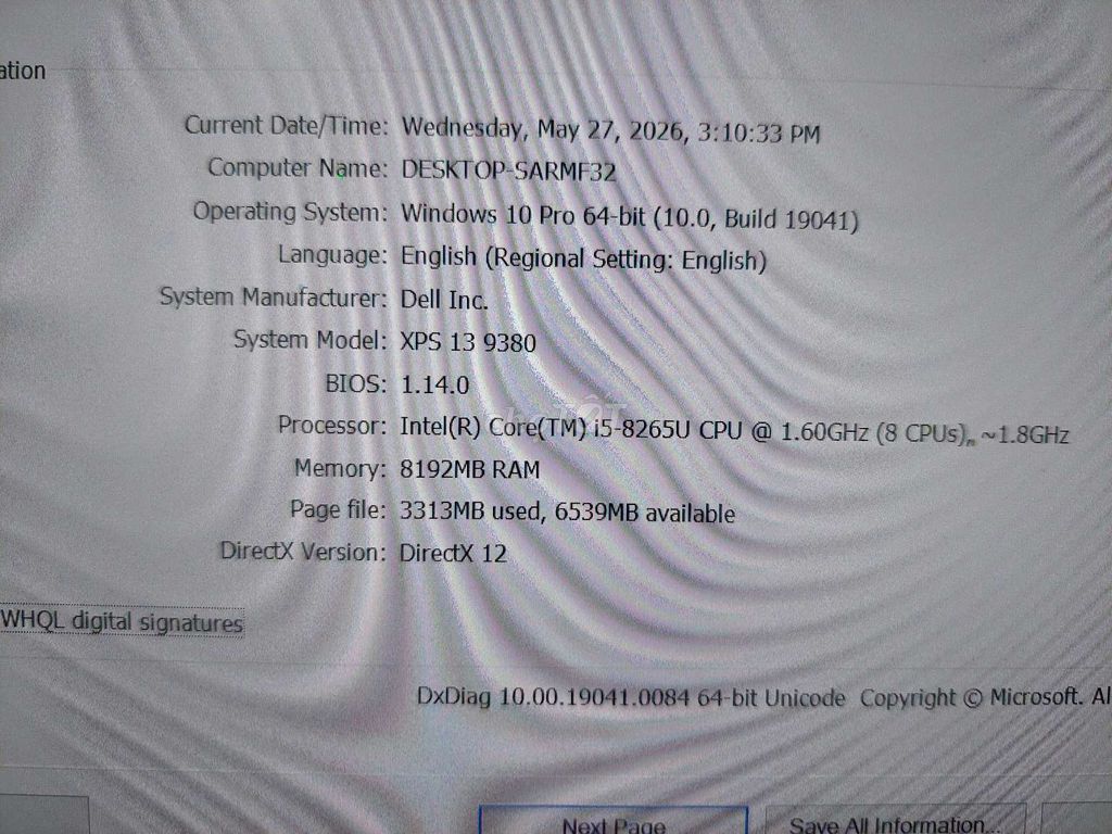 dell xps 9380 i5 8265u màn full HD ips, zin dùng. Mua bán Laptop tại Quận Nam Từ Liêm Hà Nội được đăng bởi quang hình 1