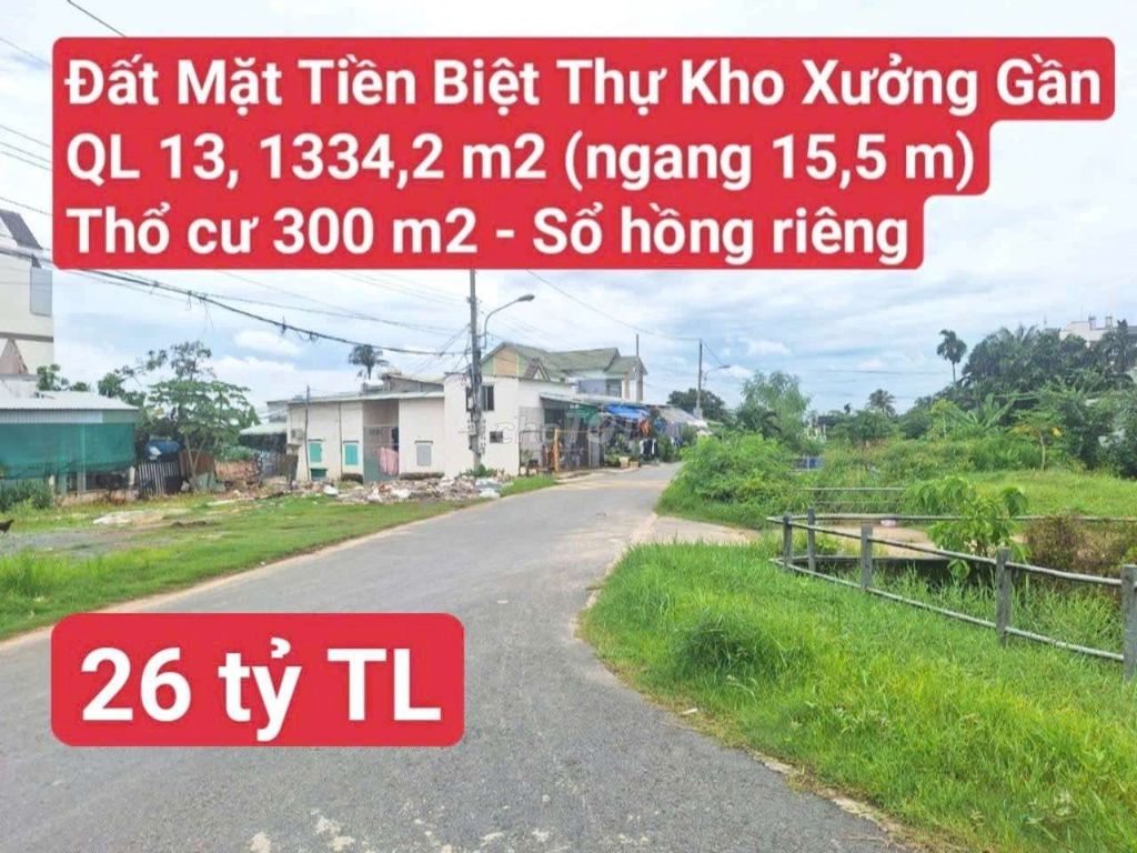 🆘 Đất Biệt Thự Vườn Mặt Tiền Hưng Định 17, P. Hưng Định, Tp. Thuận An