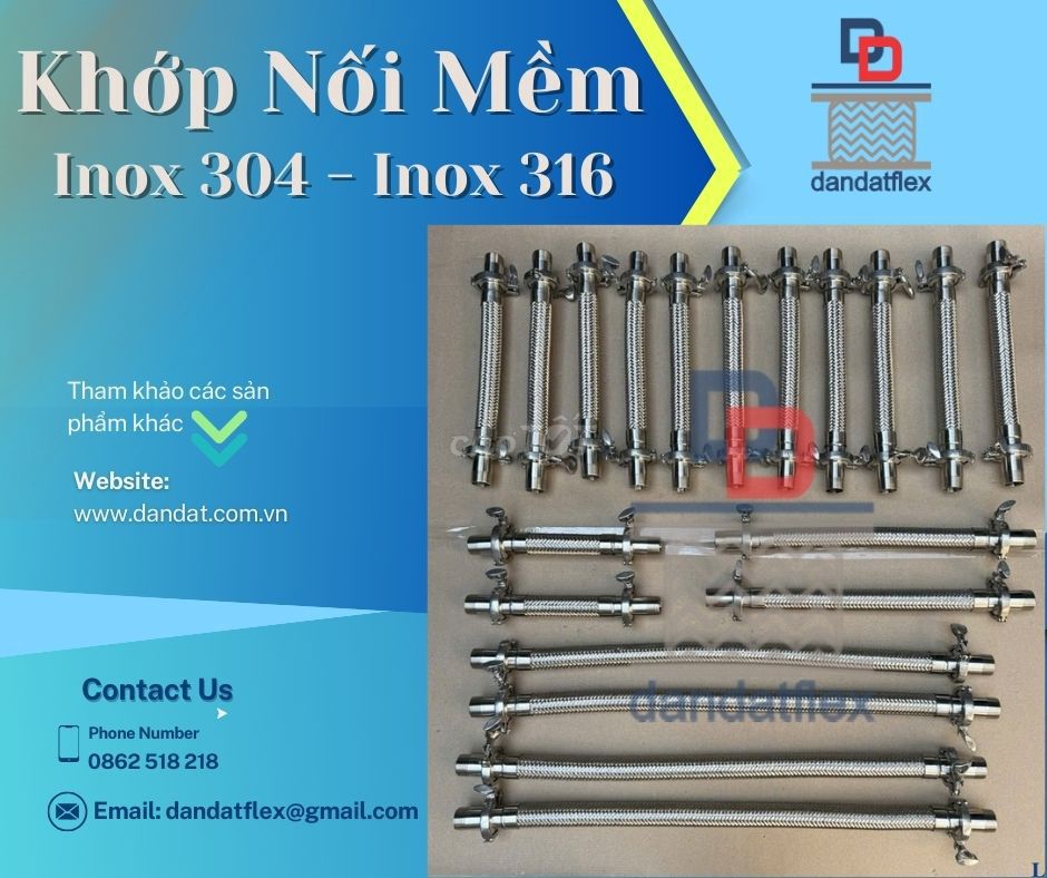 Ống mềm inox nối ren, Khớp nối mềm kim loại