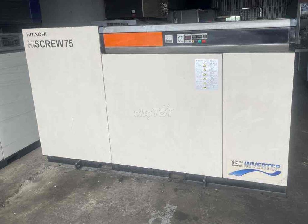 Máy nén khí trục vít Nhật Hitachi 100hp Inverter