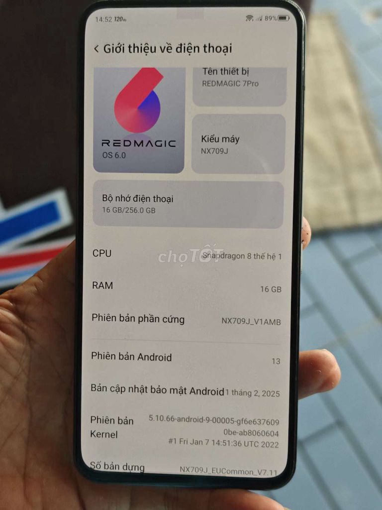 REDMAGIC 7Pro Đen 16GB/256GB. Mua bán Điện thoại tại Thị xã Phú Mỹ Bà Rịa - Vũng Tàu được đăng bởi Con chó cún Bưởi tèo tèo hình 1