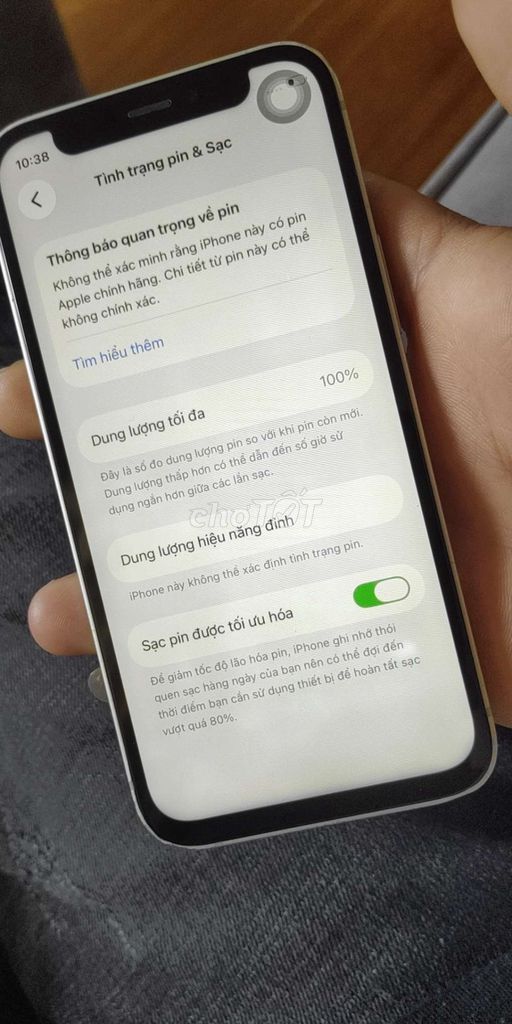 Apple iPhone 12 mini 128GB Đã thay màn pin. Mua bán Điện thoại tại Huyện Đức Trọng Lâm Đồng được đăng bởi vanvanvan hình 1