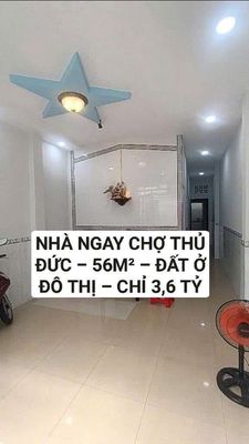 NHÀ NGAY CHỢ THỦ ĐỨC – 56M² – CHỈ 3,6 TỶ - GẦN ĐƯỜNG LỚN 25m. Mua bán nhà ở tại Thành phố Thủ Đức Tp Hồ Chí Minh được đăng bởi Thành BĐS