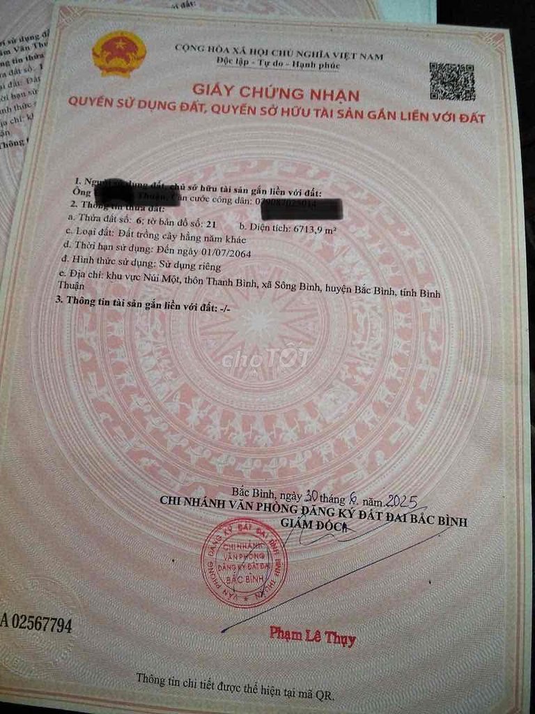 Đất nông nghiệp 1 Hecta lối ra cao tốc QL28B đi Đà Lạt