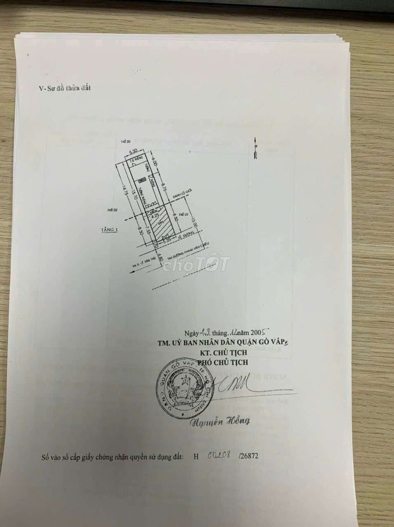 BÁN NHÀ MẶT TIỀN PHẠM VĂN CHIÊU GÒ VẤP GIÁ TỐT