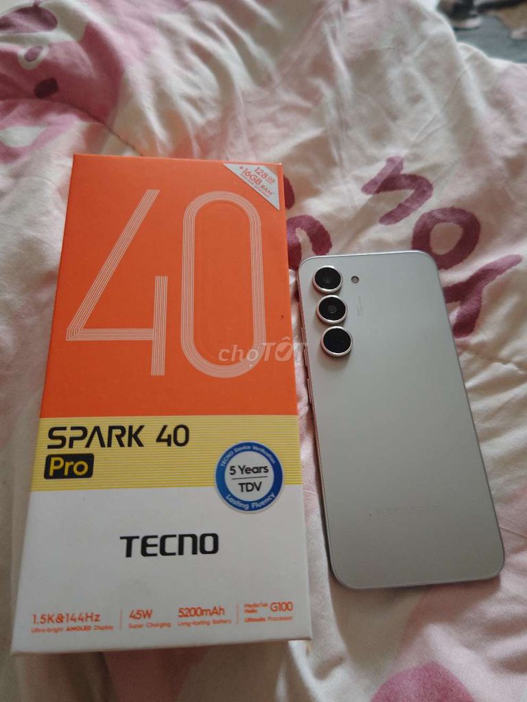 Tecno Spark 40 Pro 8.128GB Bạc. Mua bán Điện thoại tại Quận 8 Tp Hồ Chí Minh được đăng bởi HMD hình 1