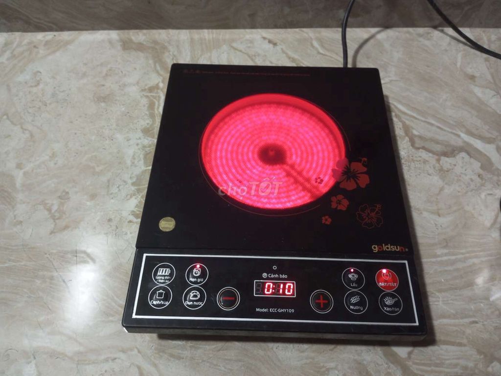 Bếp điện Goldsun ECC-GHY109 Đen. Mua bán Bếp, lò, đồ điện nhà bếp tại Thị xã Sơn Tây Hà Nội được đăng bởi A Chính Bếp từ KC hình 1