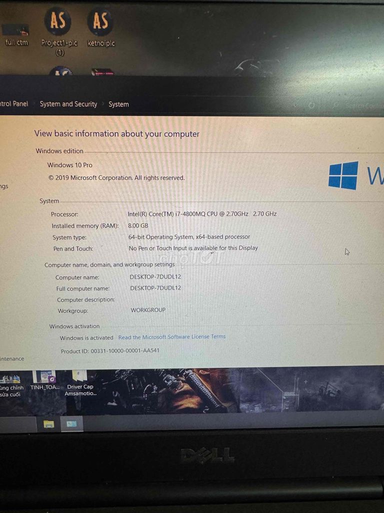 dell M4800 i7-4800mq. Mua bán Laptop tại Quận Đống Đa Hà Nội được đăng bởi Trần luân hình 1