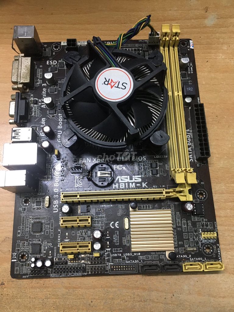 Combo Main Asus H81M-K + CPU core i5 4570 chạy tốt. Mua bán Linh kiện (RAM, Card...) tại Quận Bình Thạnh Tp Hồ Chí Minh được đăng bởi Võ Quốc Phòng hình 1