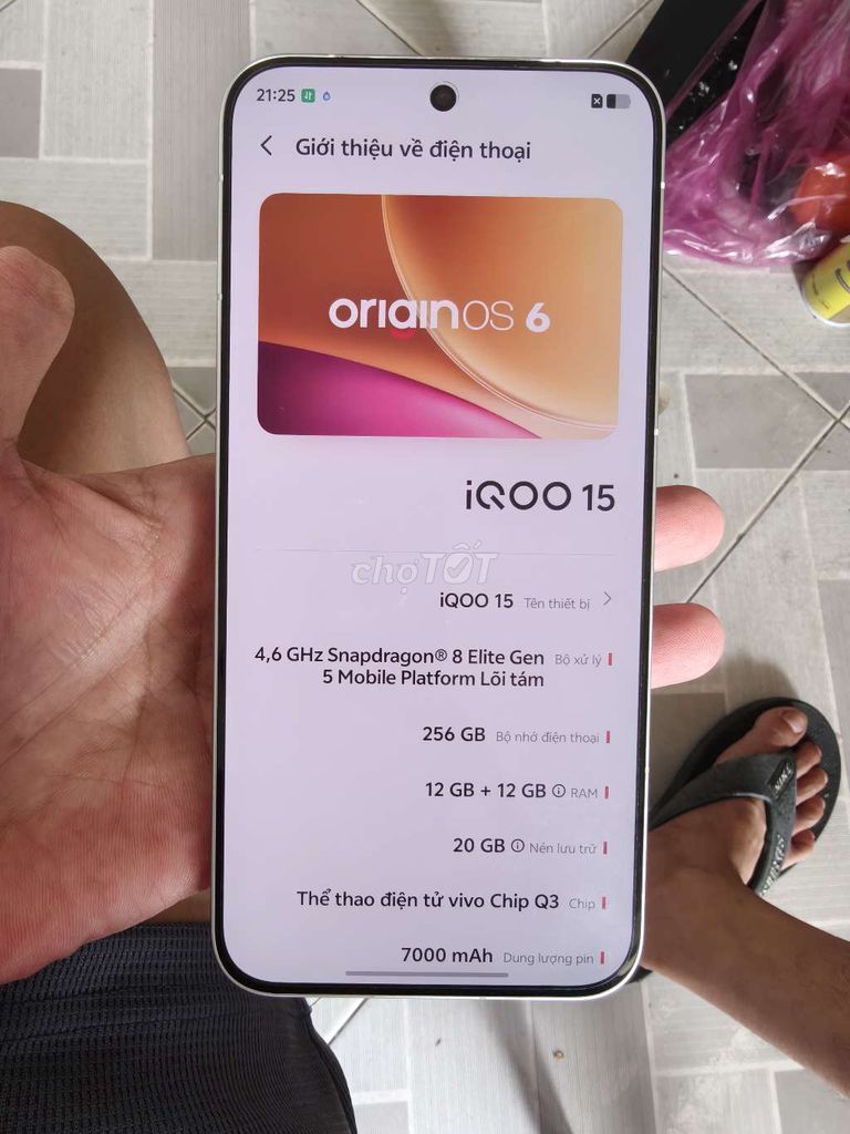 Vivo iQOO 15 12-256GB màu trắng. Mua bán Điện thoại tại Thành phố Bến Tre Bến Tre được đăng bởi Từ Tuấn Bến Tre hình 1