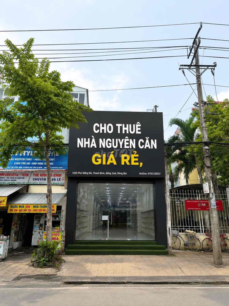 CHO THUÊ NHÀ NGUYÊN CĂN, MẶT TIỀN ĐẸP, VỊ TRÍ ĐẮC ĐỊA