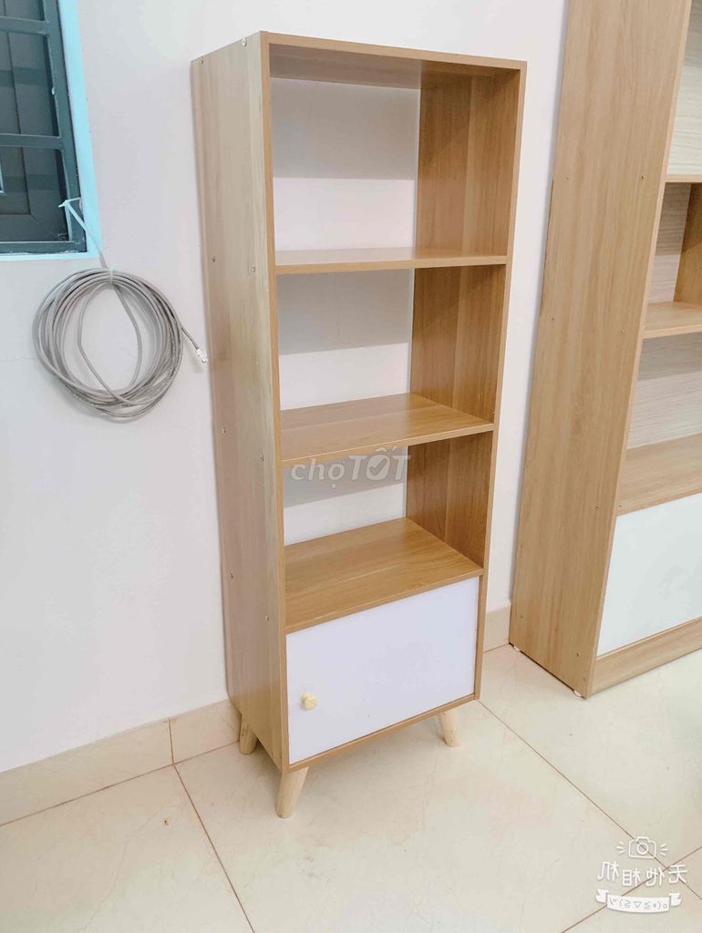 Kệ sách bắc âu 4 tầng 120x24x40 Lắp tận nơi