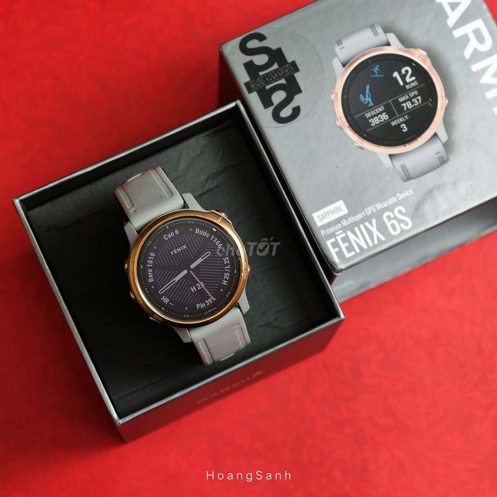 Garmin Fenix 6s Sapphire 42mm Xám Đồng Chính Hãng. Mua bán Thiết bị đeo thông minh tại Quận 11 Tp Hồ Chí Minh được đăng bởi HOÀNG SANH SPORTS hình 1