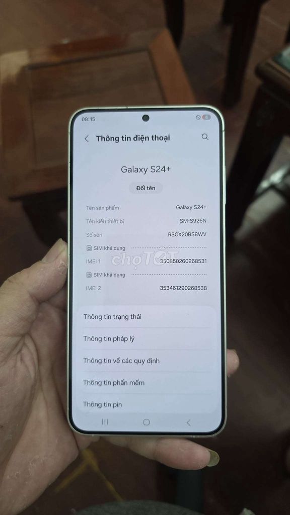 Samsung Galaxy S24 Plus 256GB . Mua bán Điện thoại tại Quận Ba Đình Hà Nội được đăng bởi Duc Minh hình 1