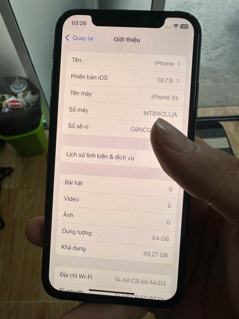 iPhone Xs 64GB Vàng Đã sử dụng. Mua bán Điện thoại tại Thành phố Buôn Ma Thuột Đắk Lắk được đăng bởi T.P.N hình 1