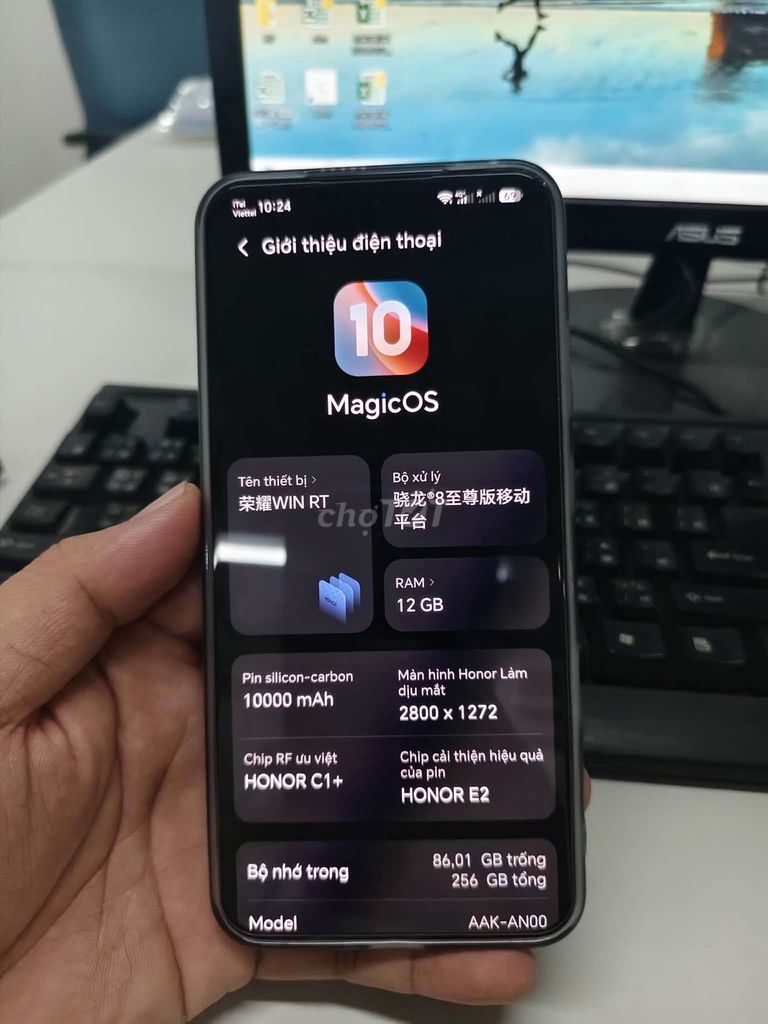 Honor WIN RT 256GB. Mua bán Điện thoại tại Huyện Thủ Thừa Long An được đăng bởi Vinh hình 1