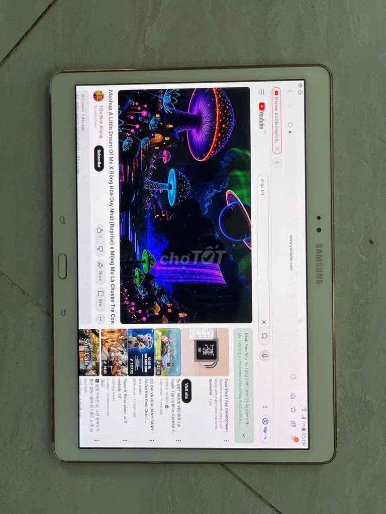 Samsung Galaxy Tab S T805 Màn ko ám Nguyên zin. Mua bán Máy tính bảng tại Quận 8 Tp Hồ Chí Minh được đăng bởi điện thoại giá rẻ  hình 1
