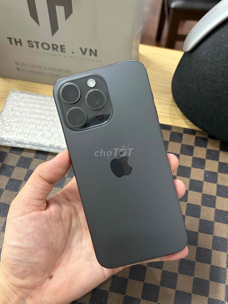 Apple iPhone 15 Pro Max 512GB Đen. Mua bán Điện thoại tại Quận Thanh Khê Đà Nẵng được đăng bởi TH STORE 392A Trần Cao Vân hình 1
