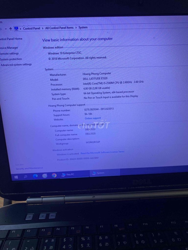 Dell Latitude E5520 i5-2540M 4GB. Mua bán Laptop tại Quận 11 Tp Hồ Chí Minh được đăng bởi Andy hồng hình 1