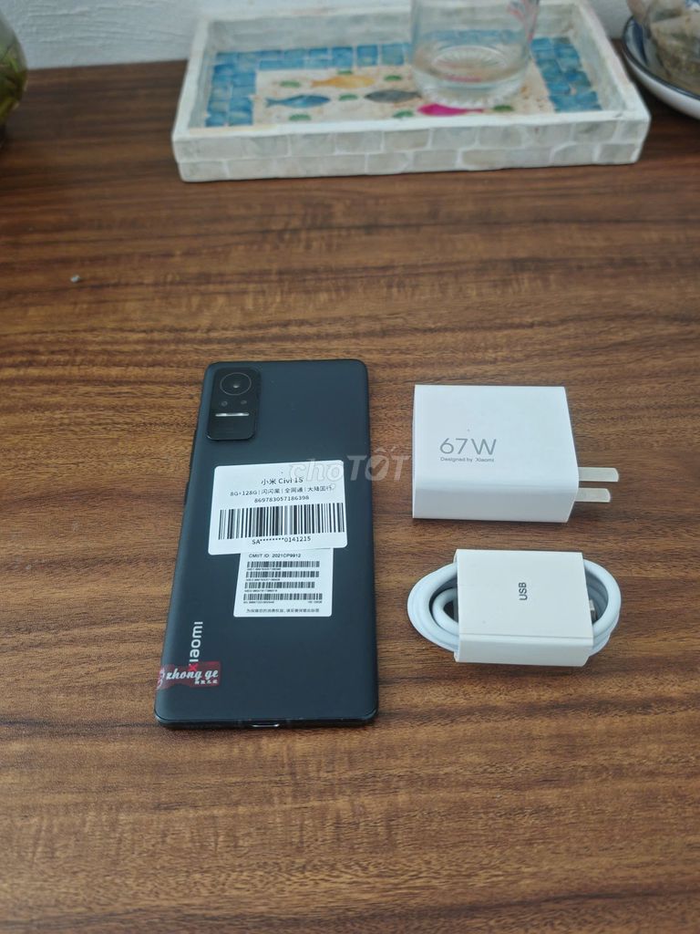 Xiaomi Civi 1S 5G Đen 8/128 sạc 67w có ship COD. Mua bán Điện thoại tại Quận Hoàng Mai Hà Nội được đăng bởi Trần Ngọc Hiếu hình 1