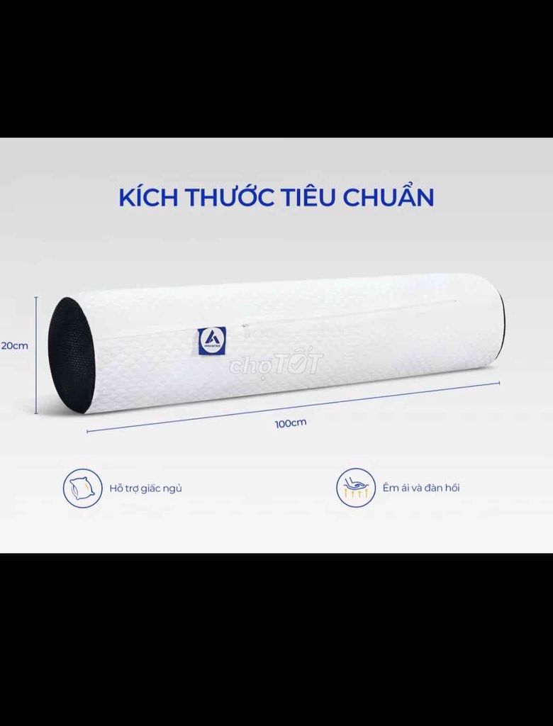 Gối ôm Aroma Memory Foam Trắng. Mua bán Giường, chăn ga gối nệm tại Thành phố Vĩnh Long Vĩnh Long được đăng bởi Long Vĩnh hình 1