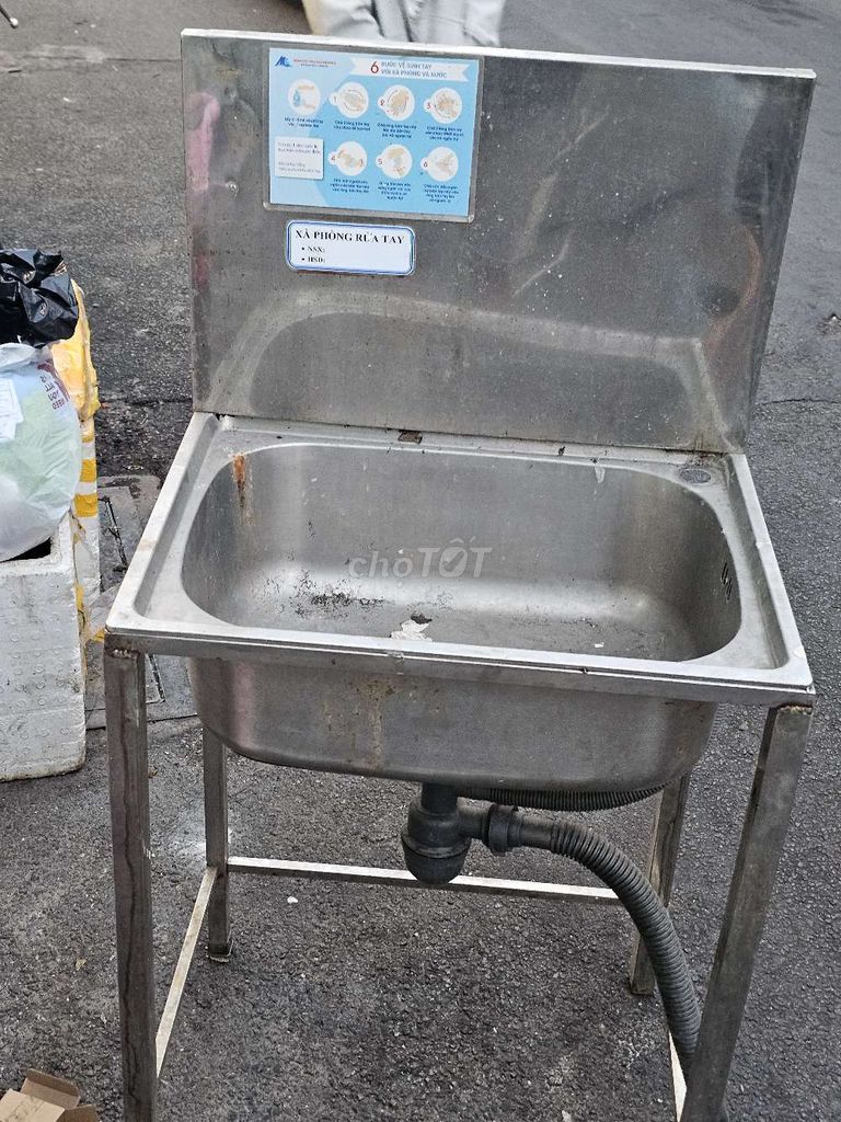 Bồn rửa Inox Bạc Đã sử dụng. Mua bán Thiết bị vệ sinh, nhà tắm tại Quận Tân Bình Tp Hồ Chí Minh được đăng bởi A phát hình 1