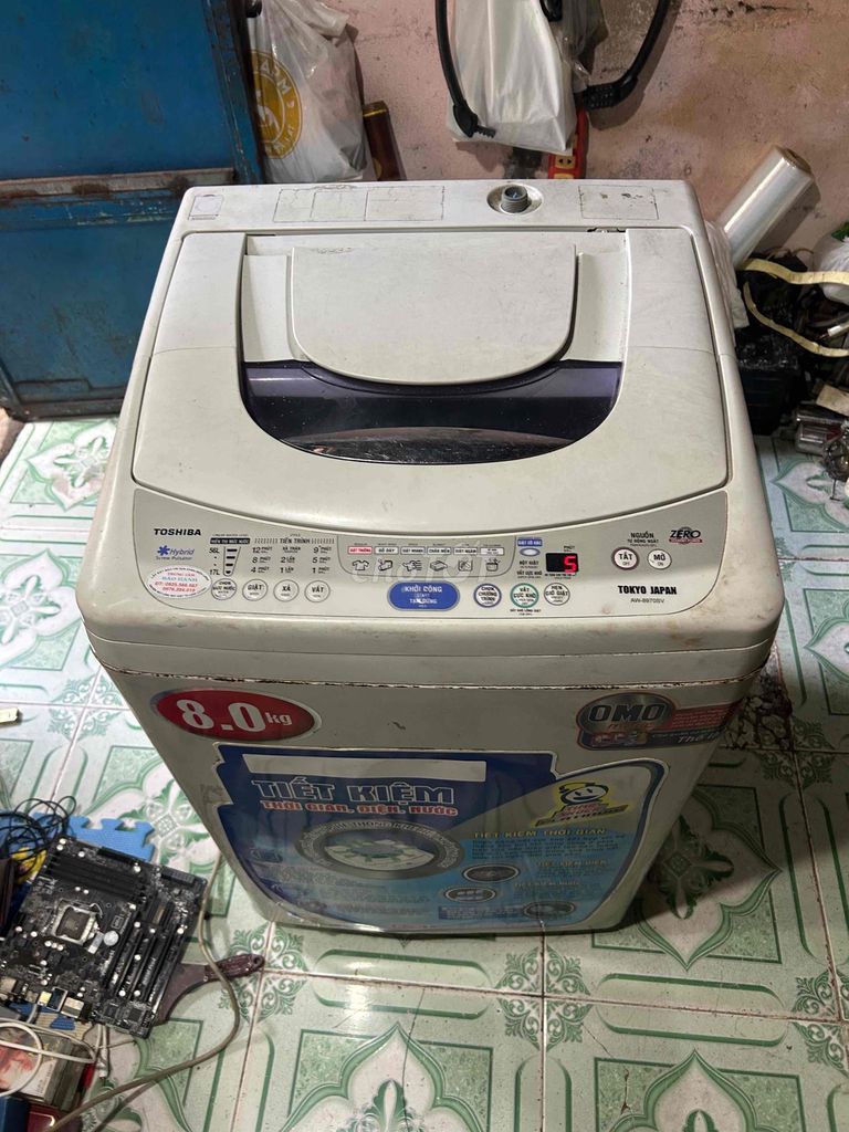 máy giặt Toshiba xài ok 8 kg