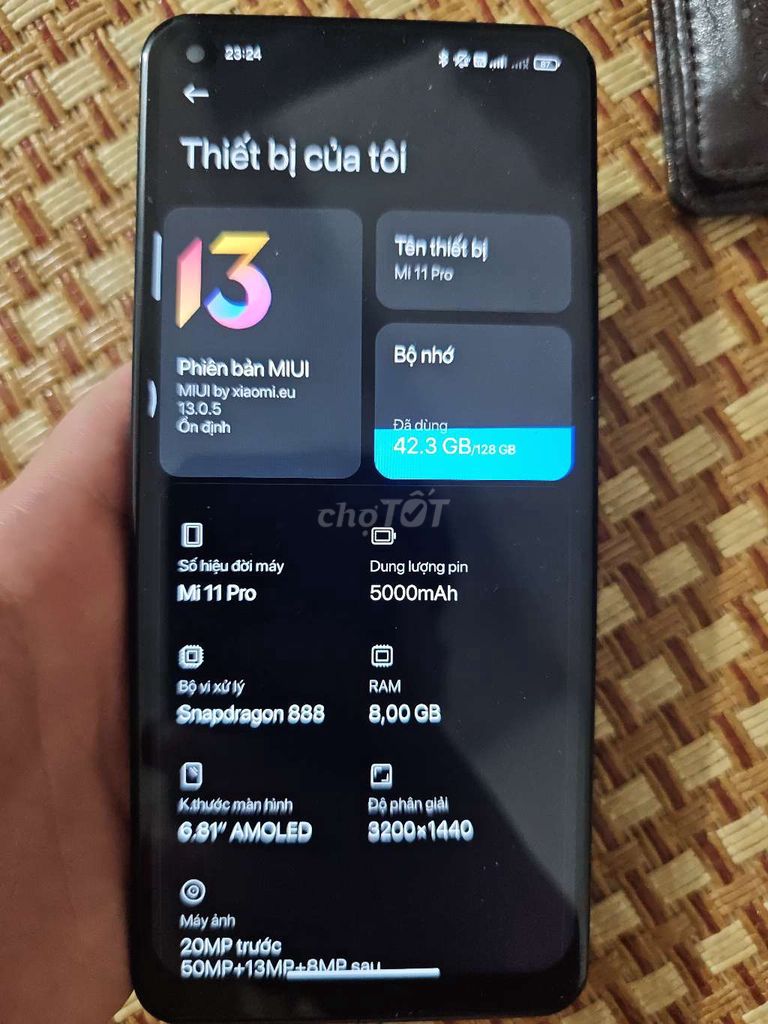 Xiaomi Mi 11 Pro 128GB Đen. Mua bán Điện thoại tại Quận Hoàng Mai Hà Nội được đăng bởi Phạm Dũng hình 1