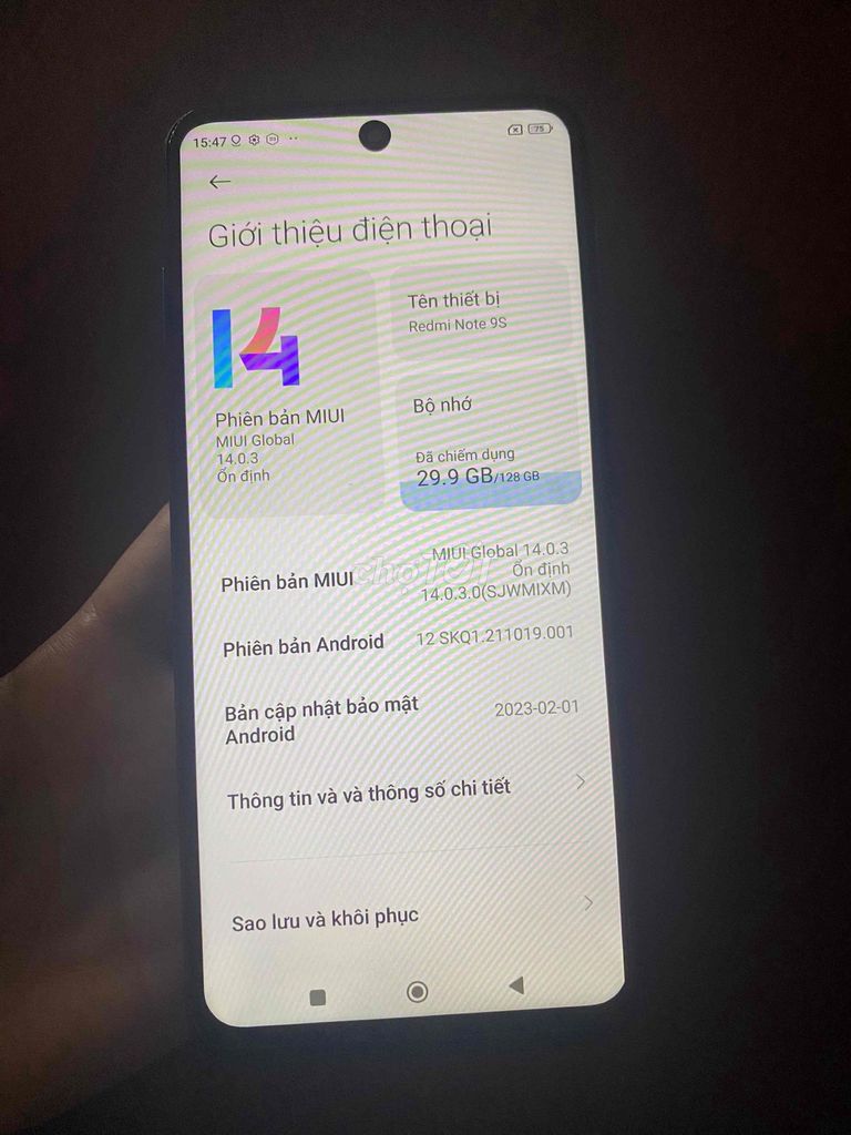 Redmi note 9s 6/128g bản 2 sim full chức năng. Mua bán Điện thoại tại Huyện Củ Chi Tp Hồ Chí Minh được đăng bởi Linh hình 1