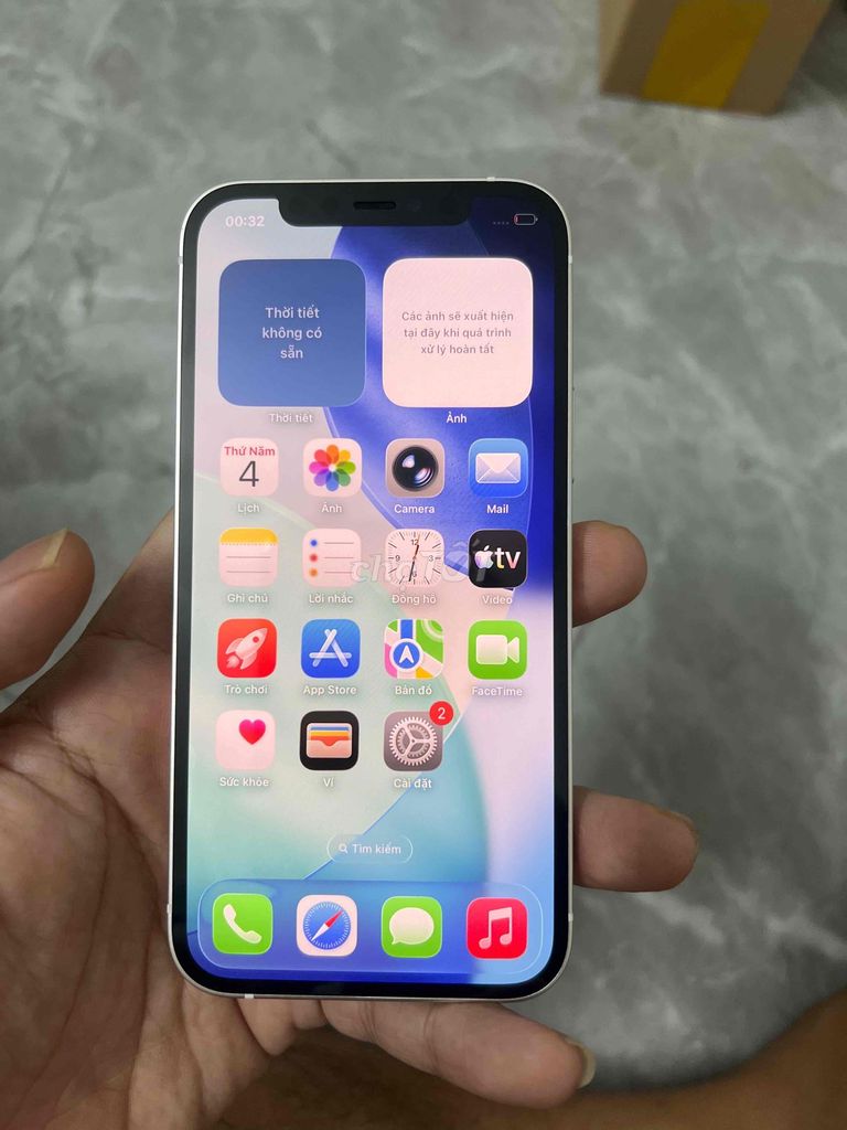 Apple iPhone 12 128GB Trắng zin đẹp 99 pin 100. Mua bán Điện thoại tại Huyện Kim Sơn Ninh Bình được đăng bởi Keng  hình 1