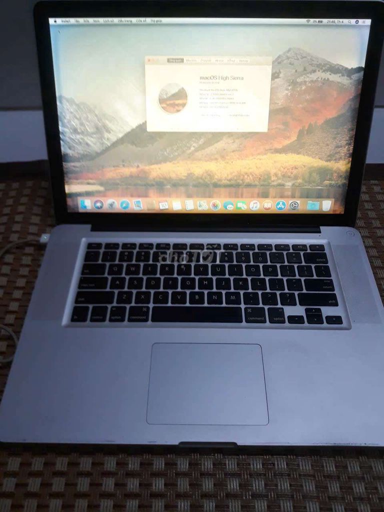 Apple MacBook Pro 15-inch. Mua bán Laptop tại Quận 11 Tp Hồ Chí Minh được đăng bởi HUY NGUYEN hình 1