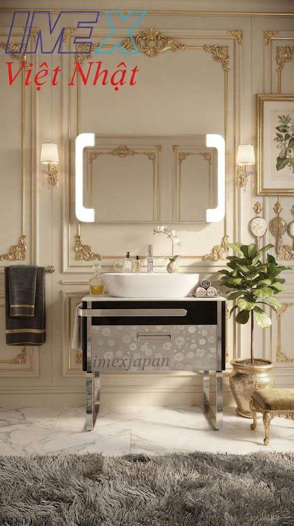 Lavabo tủ Imex Việt Nhật IM 4208 Trắng. Mua bán Thiết bị vệ sinh, nhà tắm tại Huyện Nhà Bè Tp Hồ Chí Minh được đăng bởi IMEX Việt Nhật hình 1