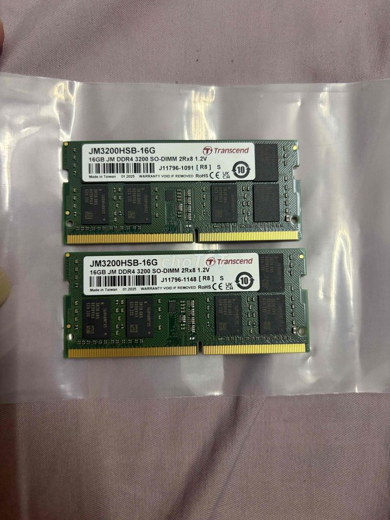 RAM Transcend JM3200HSB-16G. Mua bán Linh kiện (RAM, Card...) tại Quận 1 Tp Hồ Chí Minh được đăng bởi Nguyễn Anh Tien hình 1