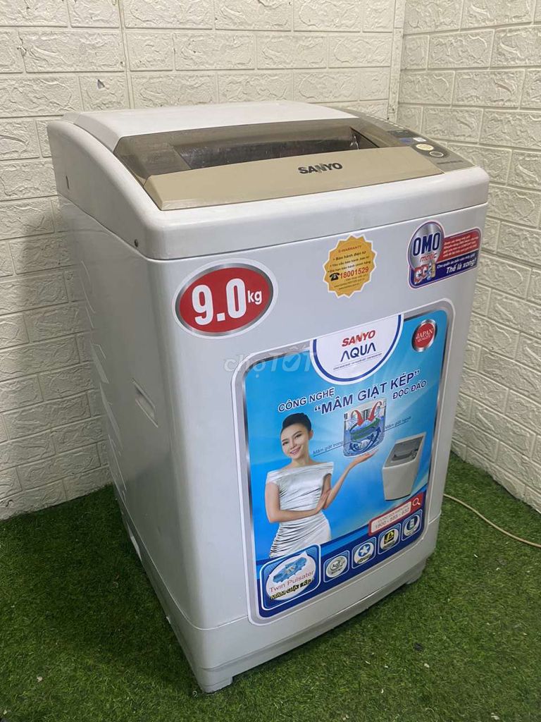 Máy giặt Sanyo 9kg máy móc rin fjbdn